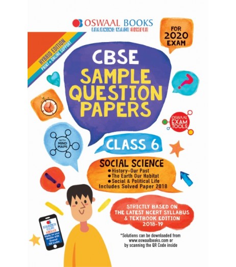 Oswaal CBSE Sample Question Papers Class 6 Social Science | Latest Edition Oswaal CBSE Class 6 - SchoolChamp.net